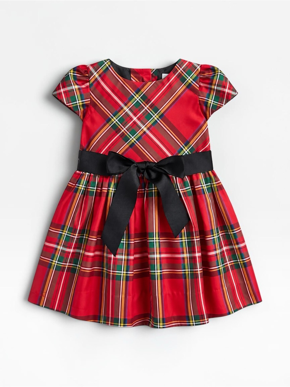 Ralph Lauren Baby Girls 6M Red Tartan Plaid Holiday Christmas Dress